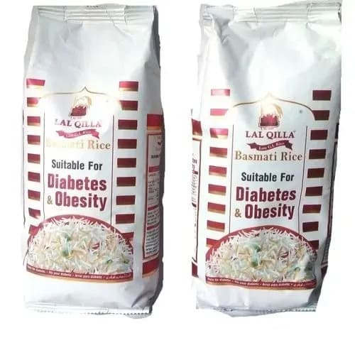 Lal Qilla Basmati Rice - Suitable For Diabetes & Obesity - 1kg X 2