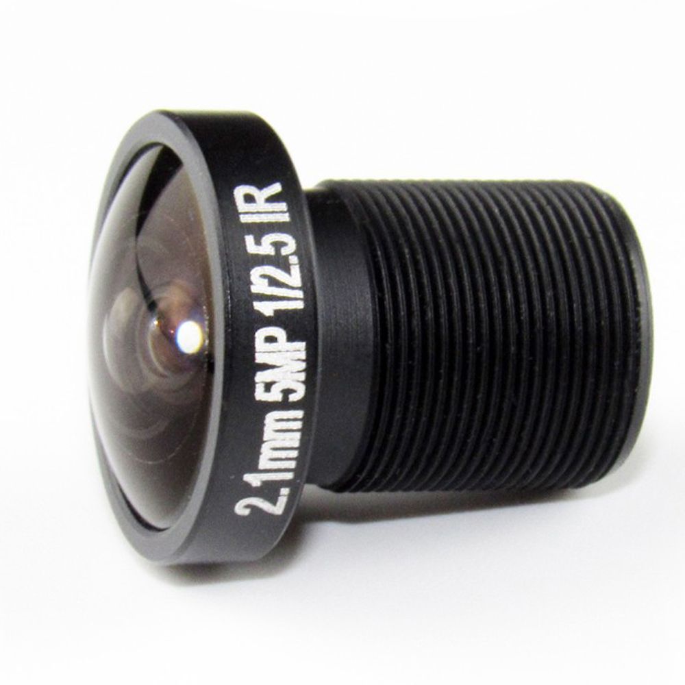 2.1mm  Fisheye CCTV Lens 1/2.5" HD 5.0 Megapixel For IP CCTV