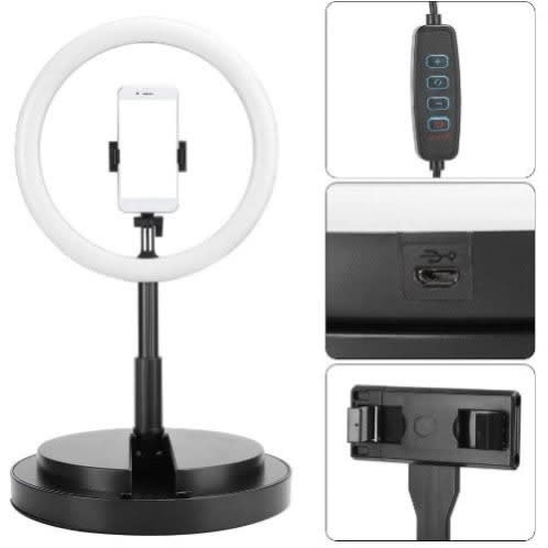 Y2 Dimmable Stretchable Led Ring Light For Selfie Photography Video With Supporting Base