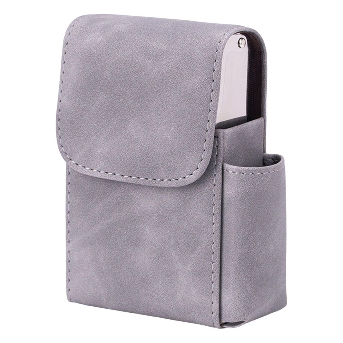 Leather   Holder Hard Case 20 No Texture Grey
