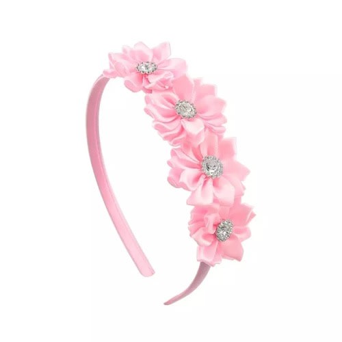 Studded Hair Band- Light Pink