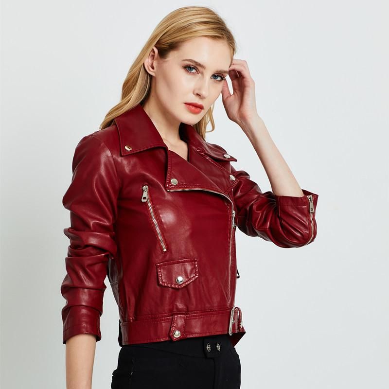 Oversized jacket Women's leather jacket Short jacket Women's new trend