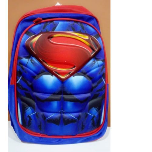 Superman Cartoon Character School Bag