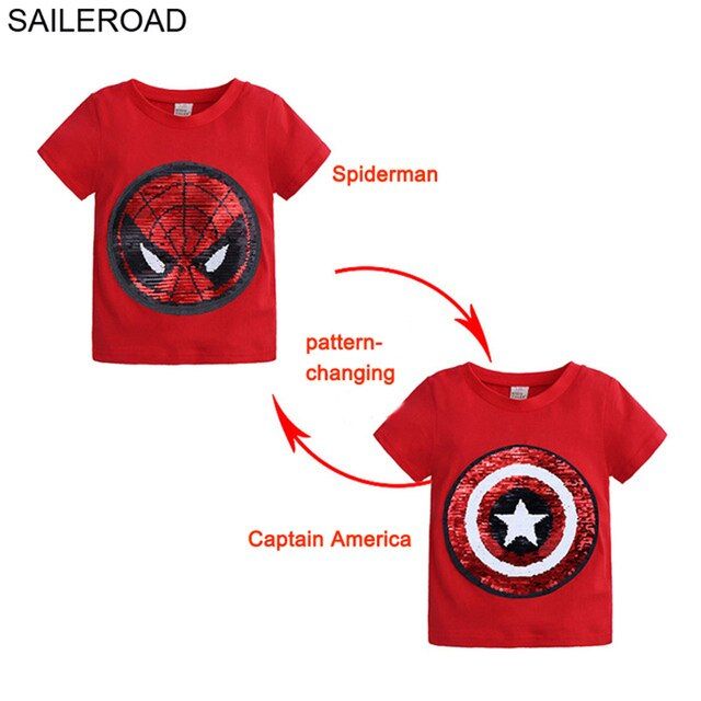 -Saileroad -Spiderman -Face-Changing -Captain 7912R Red_24M