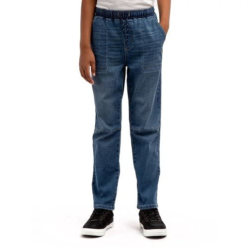 Boys Utility Jeans Pant With Elastic Waist