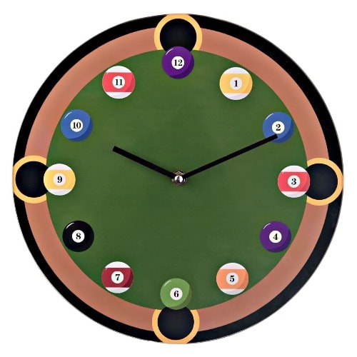 Pool Design Wall Clock - 30cm