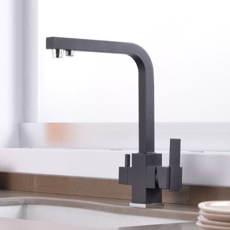 Sink Hot&Cold Water Purifier Faucet, Specification: Black