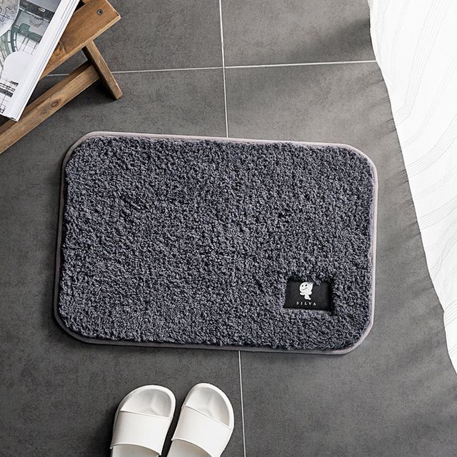 Bathroom Door Rug-Gray