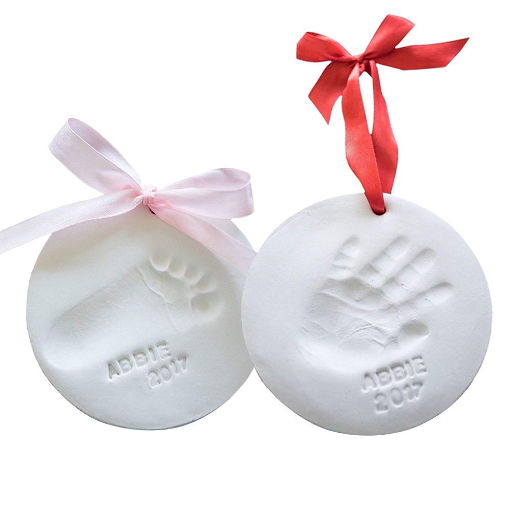 Newborn Baby Handprint Footprint Ornament Kit Baby Milestone