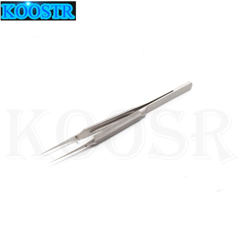 Professional Titanium Alloy Tweezers 0.15mm Edge Precise Fingerprint Fly Line Picker Tweezers Straight Bend For IPhone Repair-Bent