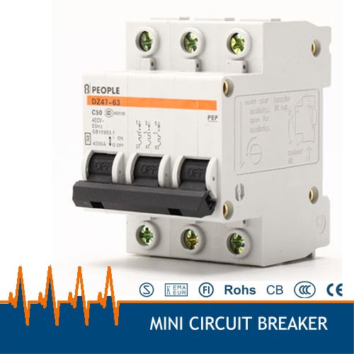 Phase Circuit 3 Breaker DZ47-63 Amp Miniature AC380v