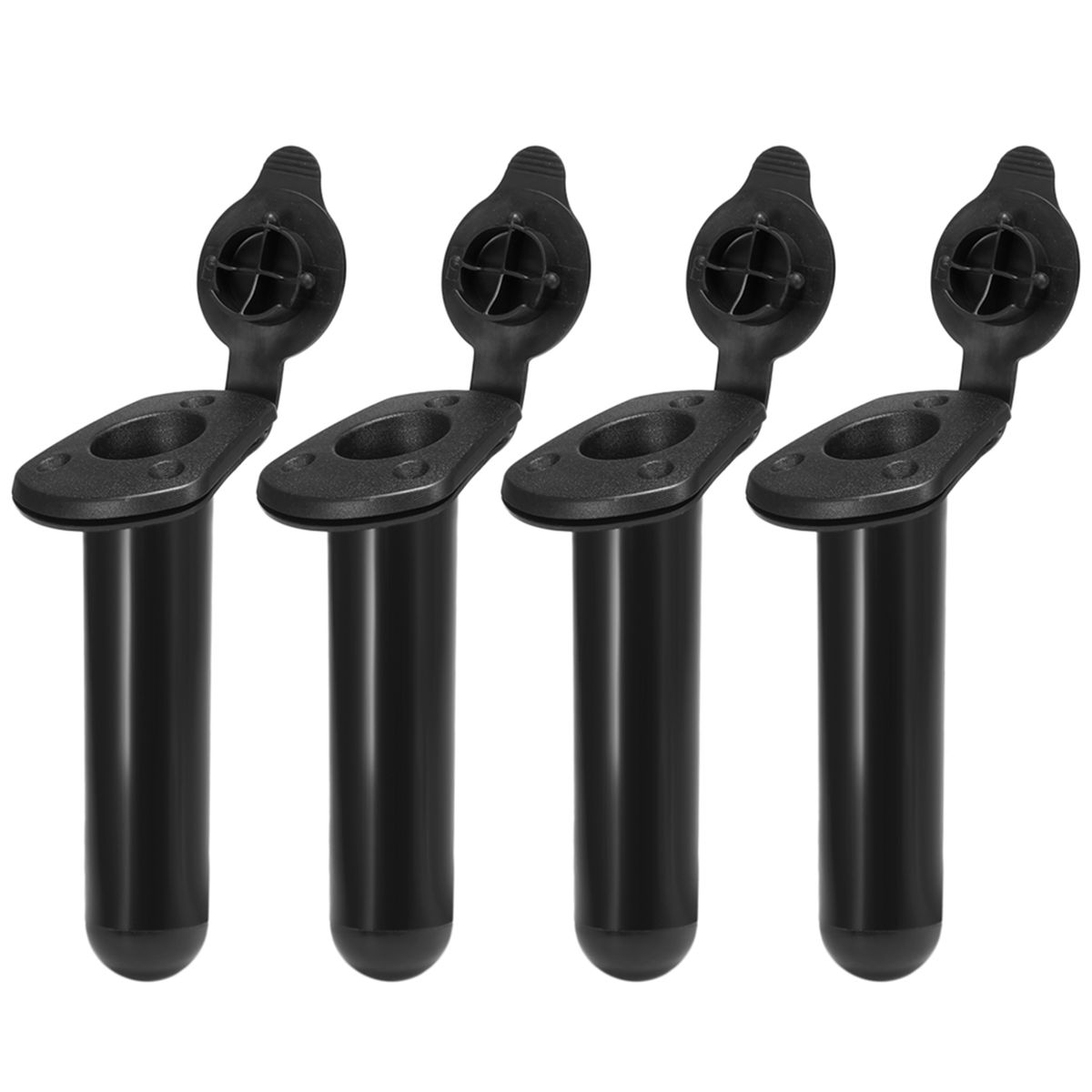 4 PCS Kayak Fishing Rod Holders With Cap Cover Boat Fishing