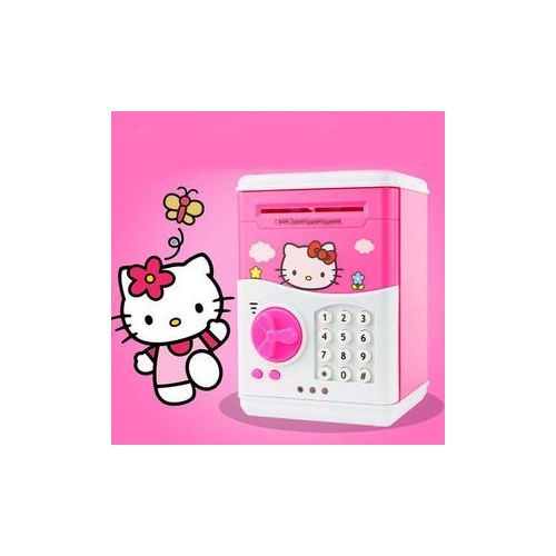 Mini Cartoon Piggy Bank Electronic Password ATM Money Box Safety Machine Kids Childrens