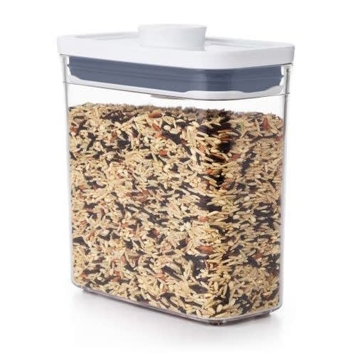 Slim Rectangular Pop Container - 1.2 Qt