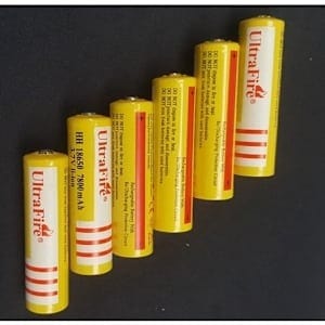 Ultrafire Rechargeable Li-ion Battery -6pcs