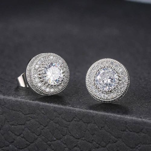 Mens Non Pierce Clip Stud Earring Silver,men Earring