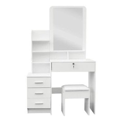 Dresser With Storage Drawer And Mirror