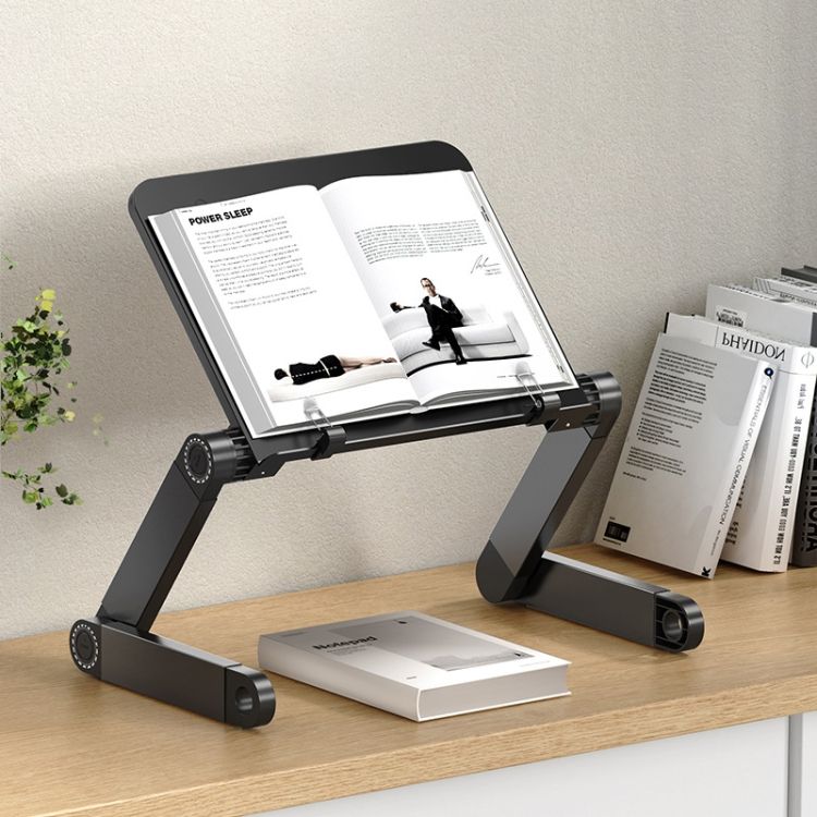 Reading Rack Laptop Stand,Style： Double Section Black