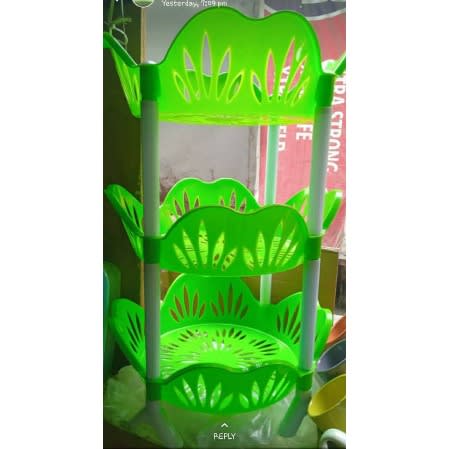 Plastic 3layer Trolley Rack