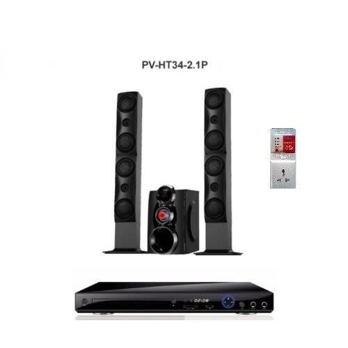 2.1ch Multimedia X-bass Speaker-pv-ht34-2.1p + Free Lg Dvd + Free Surge
