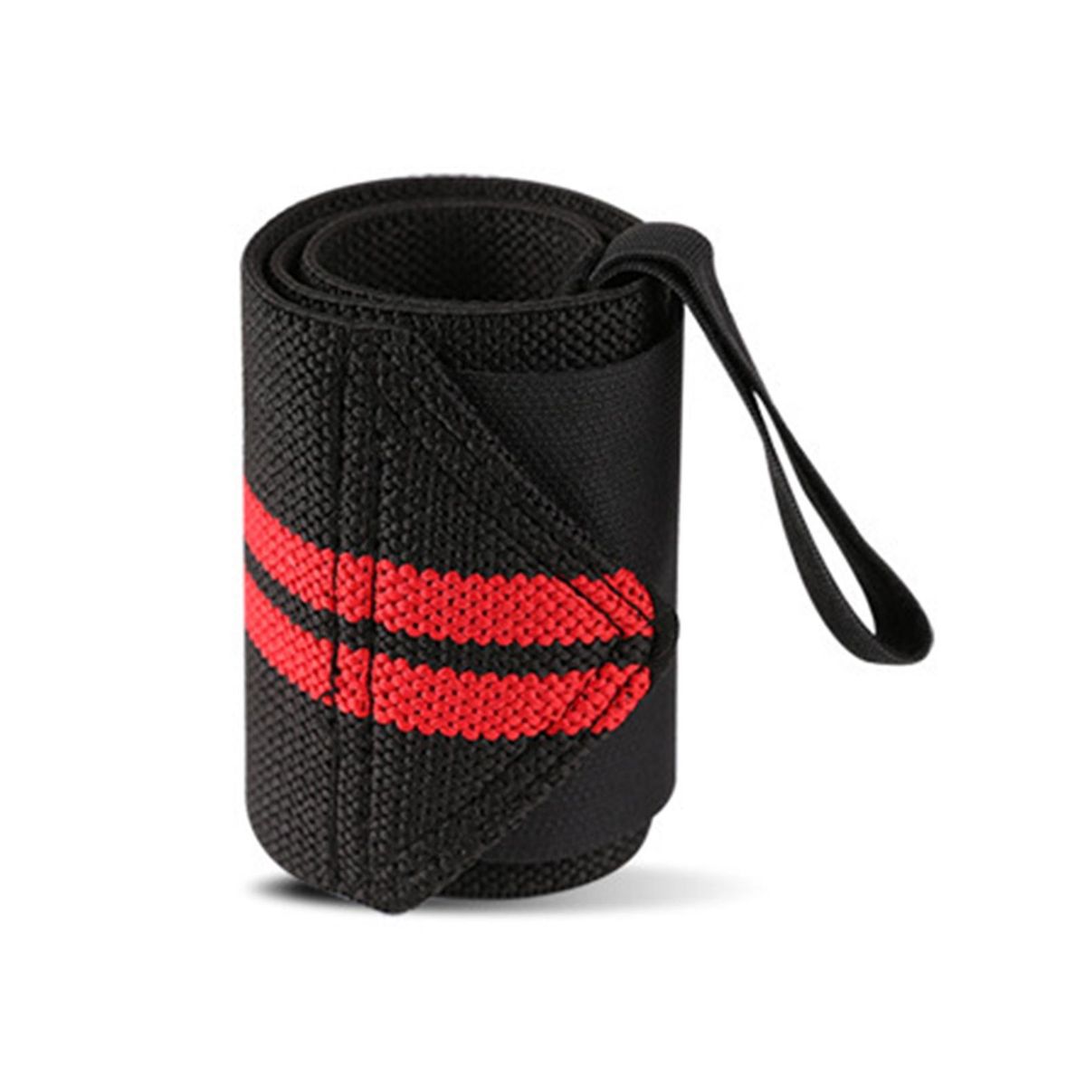1Pc Wrist Guard Weight Lifting Wrist Strap Red Black