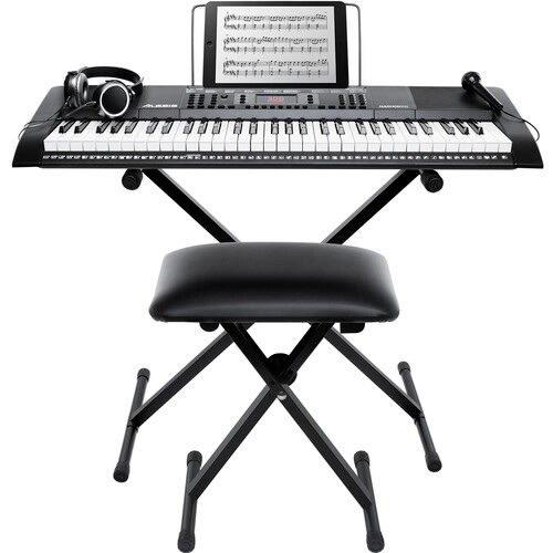 Harmony 61 - 61-key Portable Keyboard With Stand Bench And Headphones