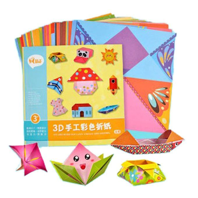 54 Pages DIY Kids  Raft Toy 3D  Artoon Origami Han Raft Paper Art Learning-colorful-life