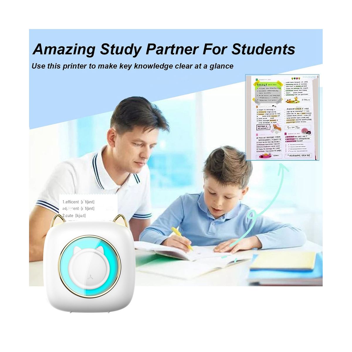 C23 Mini Thermal Label Printer Portable Photo Printer Wrong