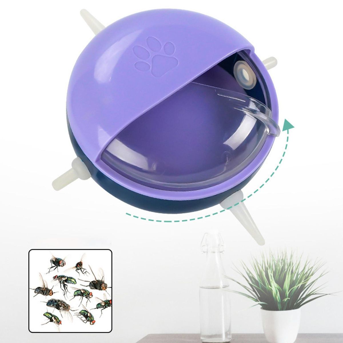 Pet Milk Feeding Bowl 4 Multi Nipples Food Feeder Puppy Nursing