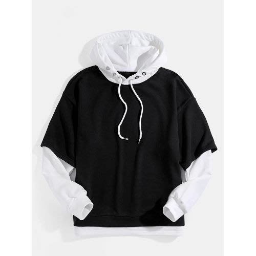 Hoodie - Black & Off White
