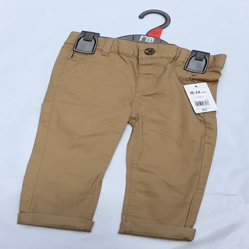 Chinos Boys Trouser- Stone Wash Brown