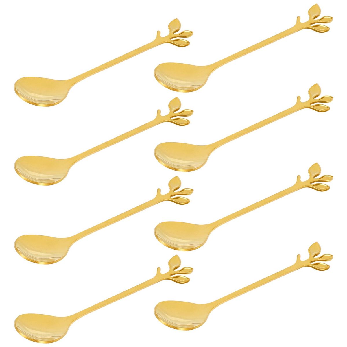 Ice-Cream Tea Stirring Spoons Retro Dessert Demitasse Espresso Spoons Cutlery Kitchen Tableware 1 8 Pieces