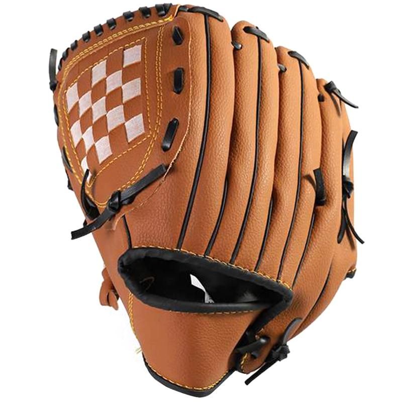 Outdoor Sports 2 Colors Baseball Glove Softball Practice Equipment Right Hand for Adult Man Woman Train,Brown 10.5 Inch