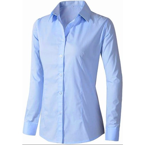 Ladies Formal Dress Shirt - Sky Blue