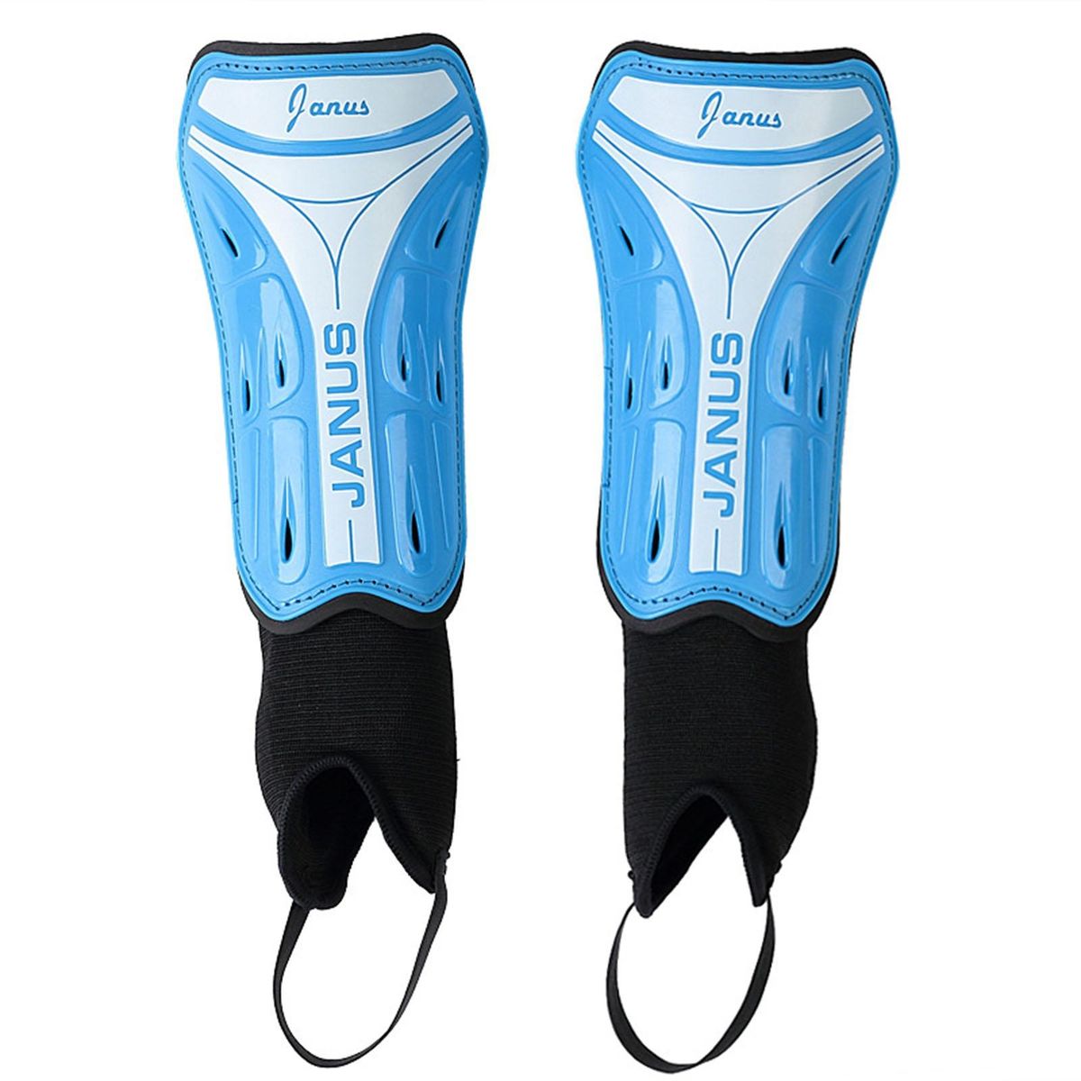 Adult Football Shin Guards Hard-shell Impact Resistant Shockproof Blue