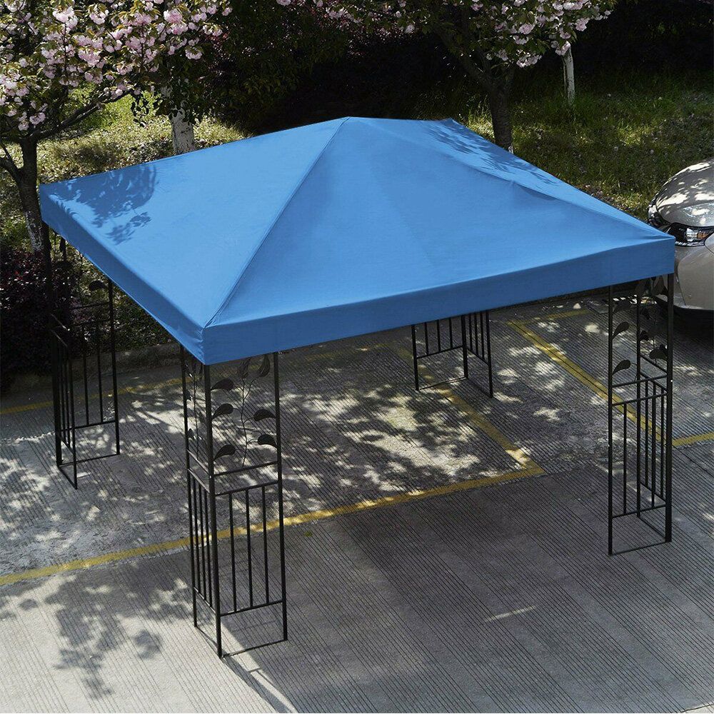 3x3m Tent Canopy Top Roof Replacement Cover Outdoor Waterproof Sun Shelter Sunshade Protection Outdoor Canopy Garden Shade Green