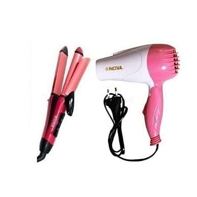 2-in-1 Hair Curler And Straightener +Hair Dryer