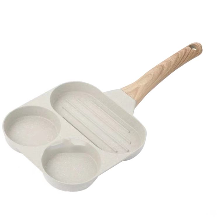 Pan Dual Hole Maifan Stone Non-stick Pan Egg Burger Frying Pan