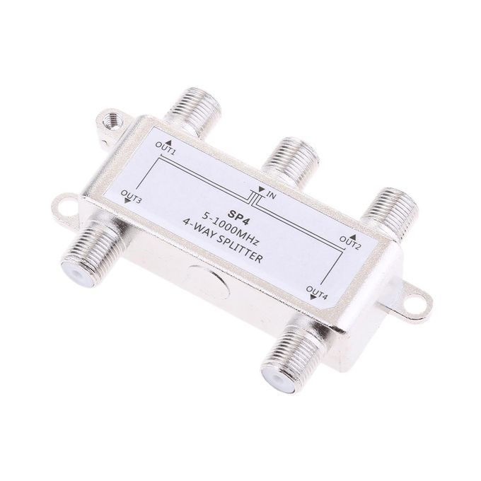 4 Way Splitter 5-1000MHz Signal CATV Splitter TV Antenna Coaxial HDTV