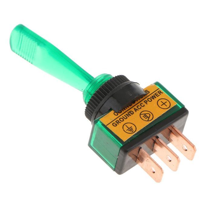 On/Off 3Pin Mini Toggle Switch Car   Dashboard SPST Pole Sales Green