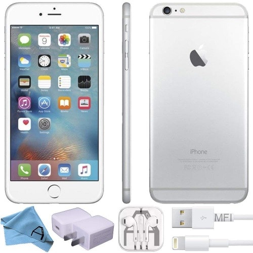 iPhone 6S Plus-64GB With Free Pouch & Tempered Glass-Silver