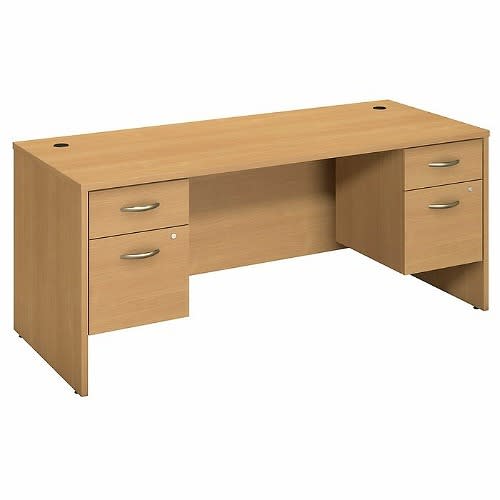 Sadia Besant - C Executive Desk - Light Oak
