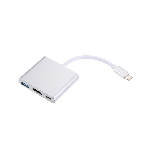 3.1  HD/ Type- USB-C 3-in-1 Adapter Dongle Dock Cable For