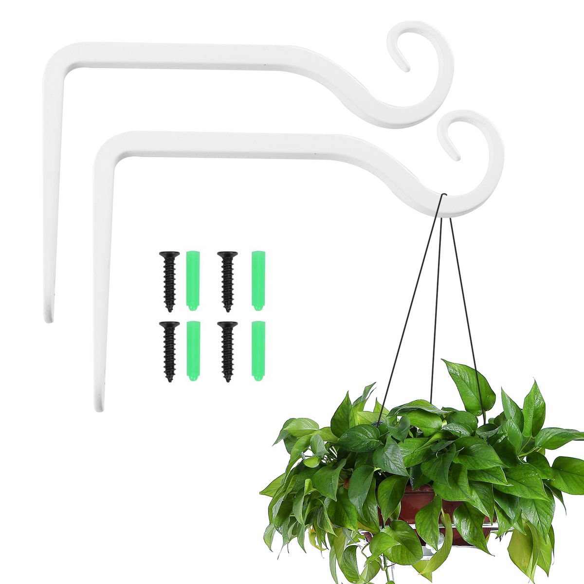 2 Pack Hanging Plant Bracket 6 Inch Plant Hanger Heavy Duty