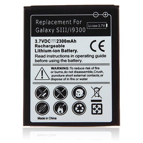Replacement  Battery For Samsung Galaxy S3 I9300 Gb T18287 2000