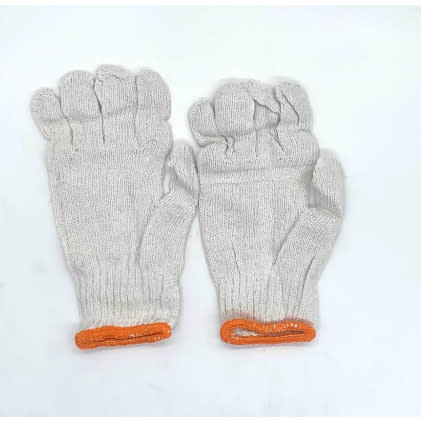Cotton Hand Gloves - White - 12pcs