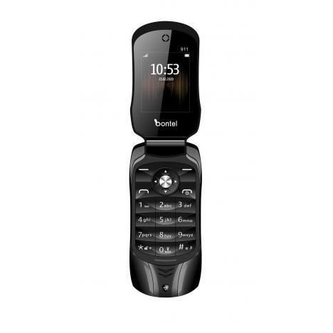 911 Flip Phone - 1.77 Inch - Color Display - 1000mAh - Black