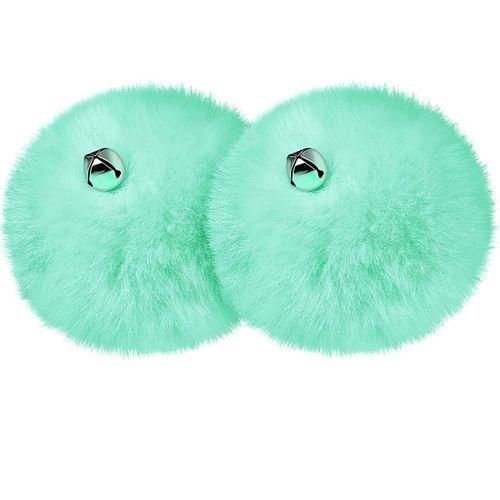 2 Pcs Roller Skate Pom Poms With Jingle Bells Gis Roller