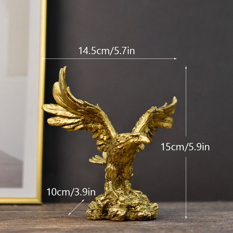 American Resin Eagle Figurines For Interior Golden Art Hawk