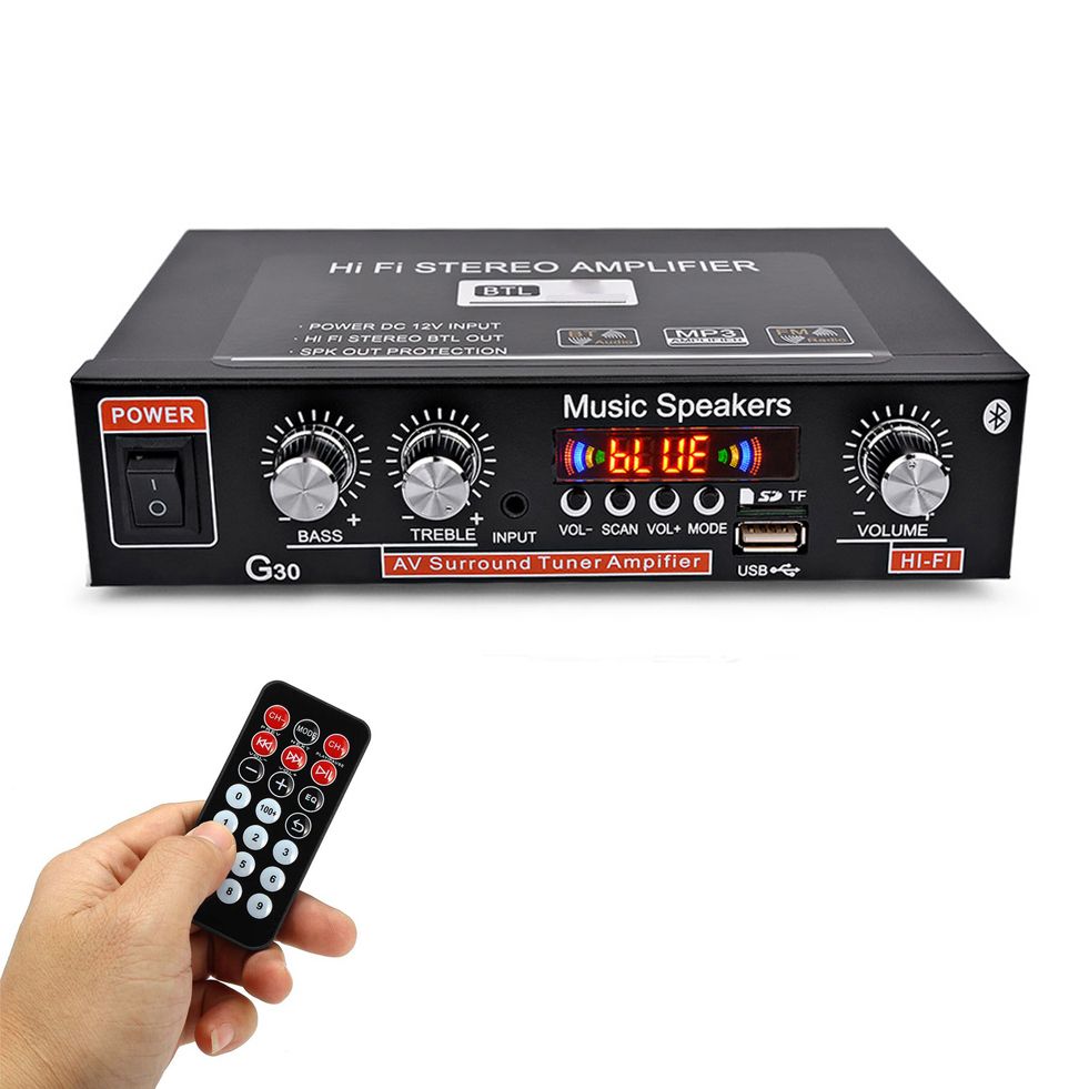 Household G30 Power Amplifier Mini BT Digital Audio Player
